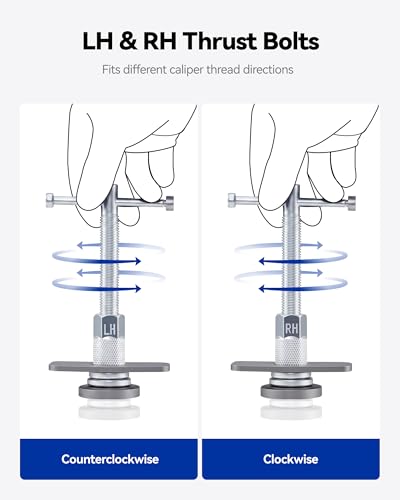 OMT 24pc Brake Caliper Compression Tool with Adapters & Hangers, Sandblast - color: Blue