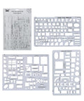 Mr. Pen- House Plan, 3 pcs, Interior Design and Furniture Templates - color: Clear, size: 3 pcs
