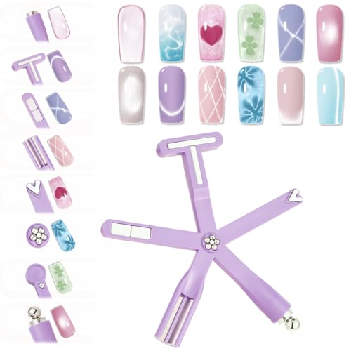 Modelones Cat Eye Magnet 8-in-1 Tool Strong Magnetic for Cateye Gel Polish - color: A 8-in-1 Cat Eye Magnet