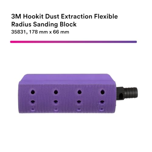 3M Hookit Dust Extraction Flexible Radius Sanding Block 35831 - size: 178 mm x 66 mm, style: Curved