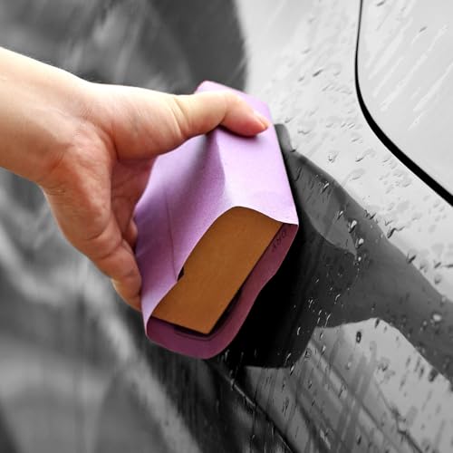 POLIWELL 1200 Grit Sanding Sheets 20 PCS 9 x 11 Inch Purple Alumina - style: 1200Girt