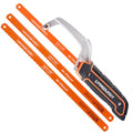 VANQUISH Aluminum Frame Mini Wood Hack Saw with 2 Piece Extra Flexible Bi-Metal HSS Blades Cutter Hand Hacksaw for Woodworking and Metal NW4851 - size: Hacksaw with extra blades