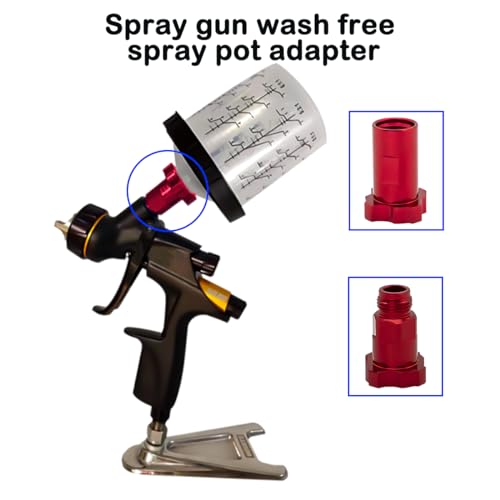 Osilly Car Spray Gun Cup Adapter, Master Elite Paint System MPS Automotive Female Adapter with 16mm 1.5mm Thread, Fit PRO-33, PRO-44, PRO-88 HVLP Spray Gun Models, Universal for SUV Truck RV - color: Internal thread