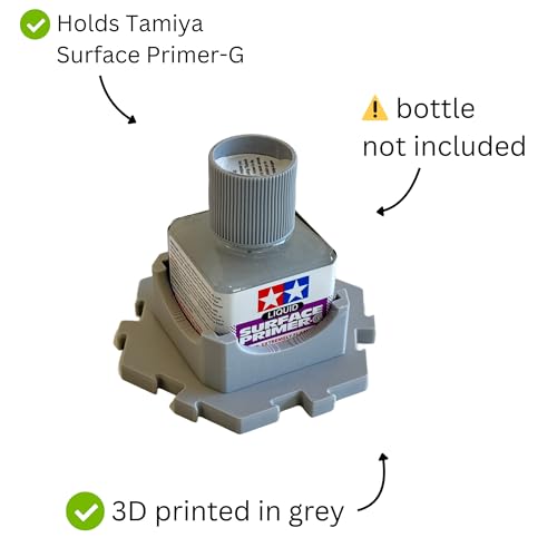 301 Creations Easy-Open Holder and Organizer for Tamiya Surface Primer-G (87075) - color: Light Grey