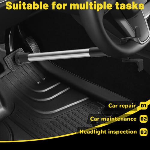 Brake Pedal Depressor Tool, Truck Pedal Depressor Adjustable and Extendable19-41 Stainless Steel Double-Headed Anti-Slip Design Suitable for Automotive Rrake System Repair Work