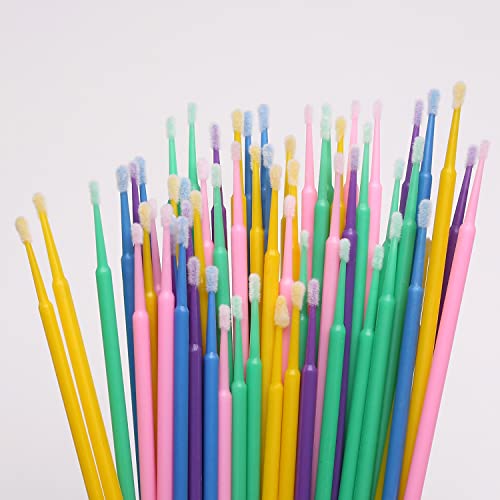 Akstore 600 PCS Disposable Micro Applicators Brush Eyelash Extension (Mixed) - color: Mixed