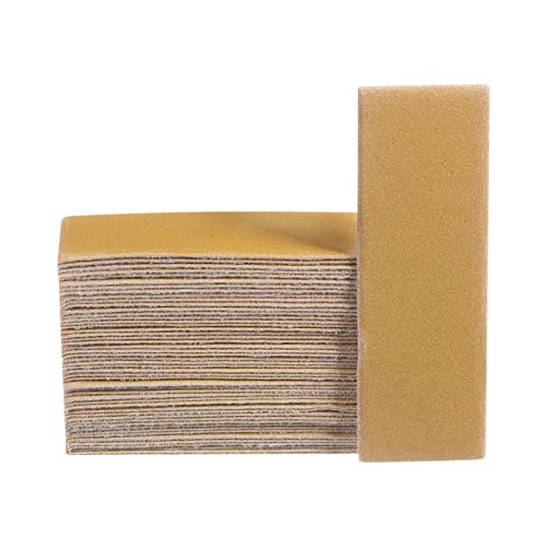 HARFINGTON 50pcs Micro Sander Paper 240 Grit 3.5x1.2 Inch Mini Sanding Sheets Strips Hook Loop Sandpapers for Wood Metal Small Projects Tight Spaces Polish Work - size: 240 Grit