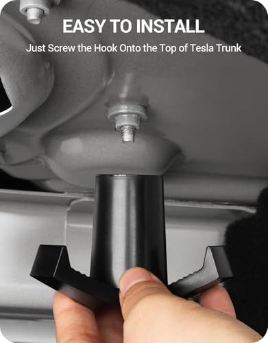 BASENOR 2026 Trunk Grocery Bag Hook for Tesla Model 3 Trunk Hook