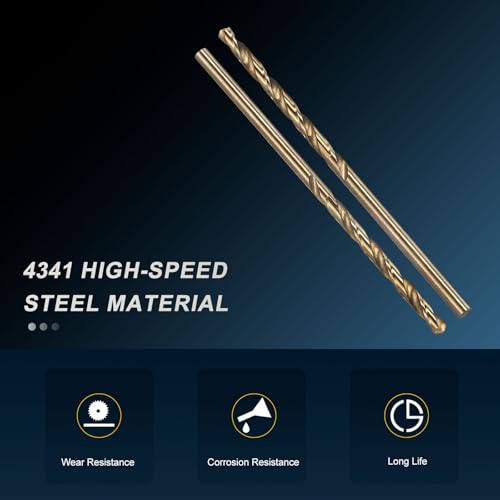 PATIKIL #33 Drill Bit Micro 4341 High-Speed Steel for Thin Metal 5 Pack - size: #33