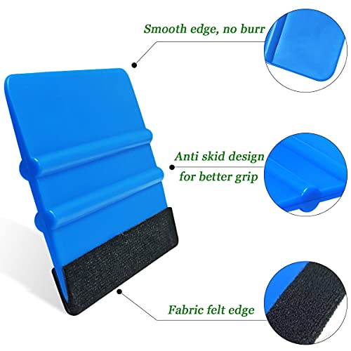 2 Pcs Wallpaper Smoothing Tool, Vinyl Felt Squeegee Window Tint Film Tool