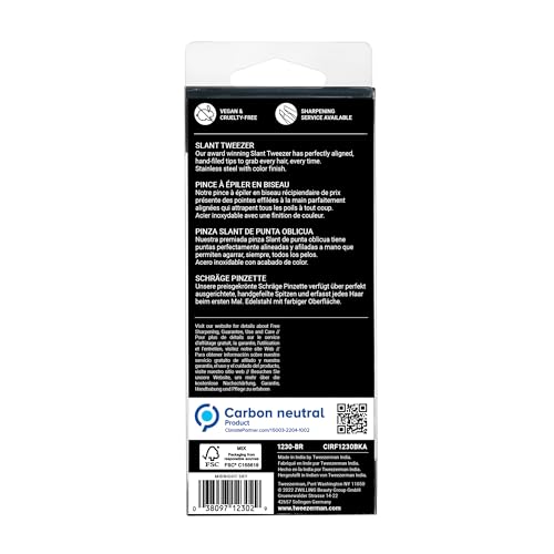Tweezerman Slant Tweezer – Tweezerman Tweezers for Eyebrows Midnight Sky - color: Black