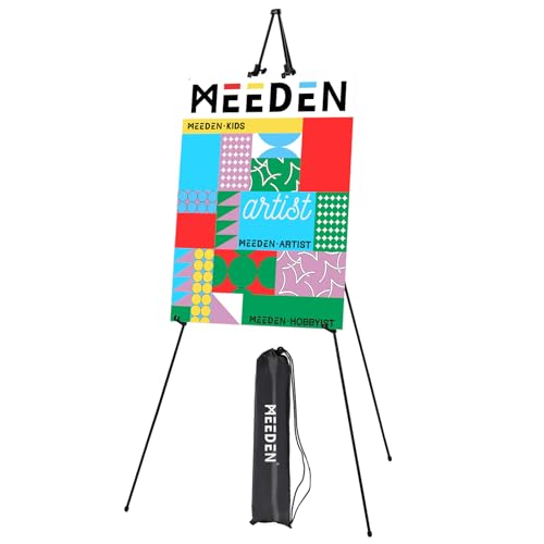 MEEDEN Metal Display Easel Stand 63": Art Tripod Easel with Carry Bag - size: 1-PACK