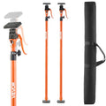 VEVOR Cabinet Jack Support Pole, 2-Pack, 49.2-114.6 Inch Steel Telescopic Quick Support Rod, Adjustable 3rd Hand System up to 198 lbs Capacity for Installing Cabinets, Lifting Drywall, Cargo Bars - style: 49.2"-114.6" 2PC