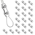 20PCS Double Rope Clamp,M6 Wire Rope Clamp - size: M6-2-20Pack