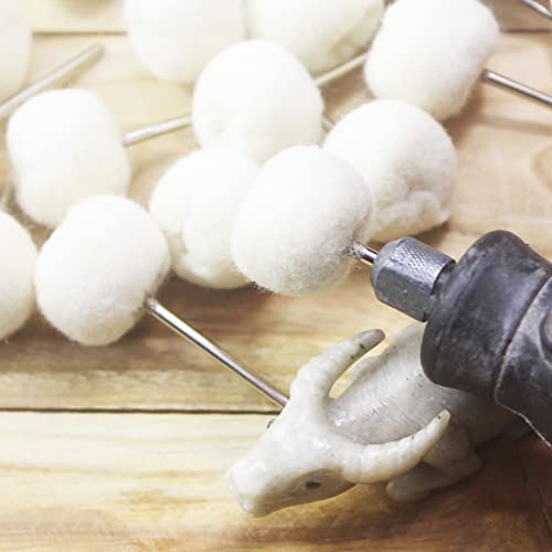 20 Pcs 3/32 Inch Shank Soft Pashm Buffing Wheels - style: 20 Pcs Soft Pashm Buffing Wheel