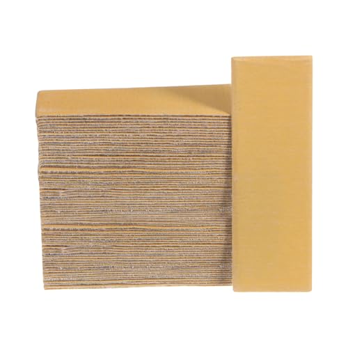 HARFINGTON 100pcs Micro Sander Paper 800 Grit 3.5x1.2 Inch Mini Sanding Sheets Strips Hook Loop Sandpapers for Wood Metal Small Projects Tight Spaces Polish Work