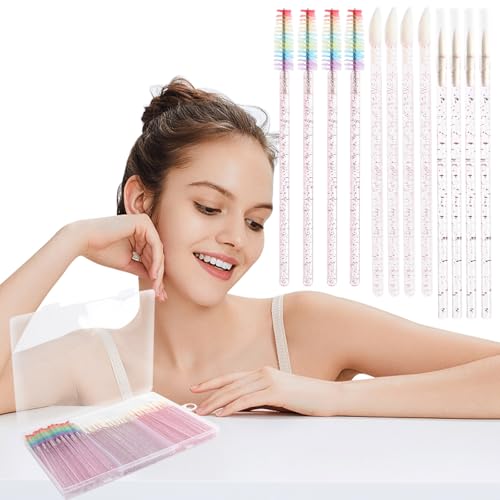 150 Piece Disposable Makeup Applicator Tool Kits, Mixing Disposable Mascara Wands Eyeliner Brushes Lipstick Applicator Brushes for Makeup Artist Supplies (style 2) - color: style 2