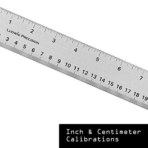 Ludwig Precision Standard Aluminum T-Square for Art, Framing & Drafting, 24-inch (2 Pack), Silver - size: 24-inch (2 Pack), style: Standard