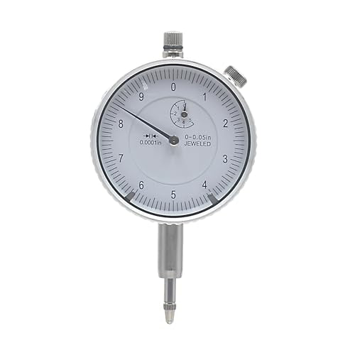 HFS Dial Indicator, 0-0.05" Range, 0.0001" Graduation, 1/4" Lug Back - size: 0-0.05" x 0.0001"
