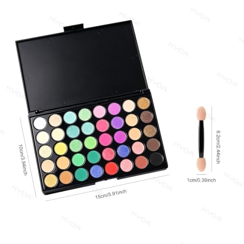 Ownest 40 Colors Pigment Nail Powder with Brushes - color: 40 colors