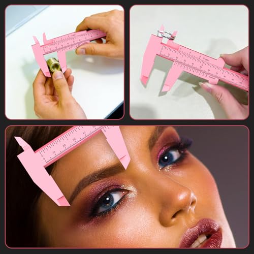 0-6 Inch/150mm Vernier Plastic Caliper Measuring Ruler,Pink - color: Pink