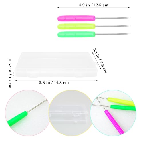 8 Pieces Cookie Scribe Tool Sugar Stir Needle with Clear Box Scriber Needle Cookie Decorating Tools, DIY Baking Pin Whisk Stainless Steel Needle Biscuit Icing Pin - color: D
