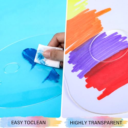 12 Pack Acrylic Paint Palette, 11.8'' x 7.9'' & 9.8'' x 5.9''