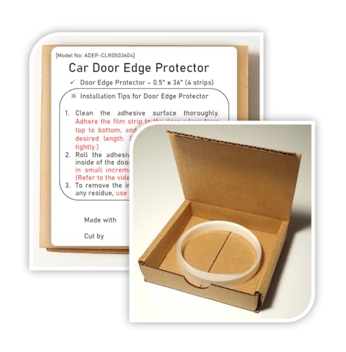 [3M]-4doors Customized Car Door Edge Protector Made with 3M PPF - color: Clear 0.5inx36in/4strips