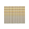 1/16" Mini Titanium Twist Drill Bit Set (20Pcs), HSS43 Fully Ground Micro Drill Bits for Wood, Metal,Plastic, Aluminum Alloy,Steels - style: 1/16"(20pcs)