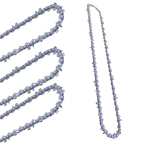 [4 Pack] 16 Inch Chainsaw Chain 3/8" LP Pitch .050" Gauge 56 DL - Manganese Steel Low-Kickback Chains, Fits for Craftsman, Poulan, Husqvarna, Echo, Ryobi and More