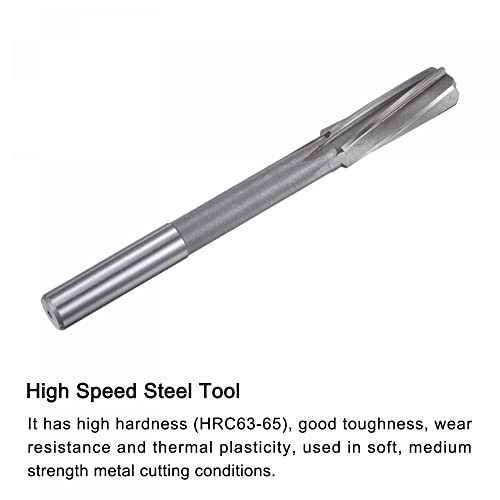 uxcell Chucking Reamers, 19mm H7 4241 High Speed Steel Spiral Flutes Lathe Machine Reamer Milling Cutter - size: 19mm