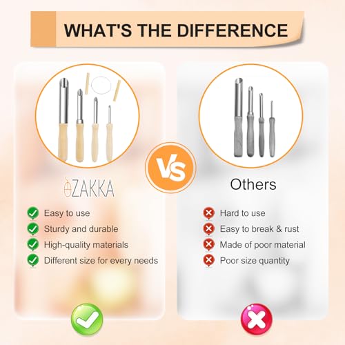 eZAKKA Clay Sculpting Tools for Pottery & Ceramics, 4+1 Pcs