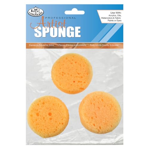 Omnia Synthetic Artist Sponges 3/Pkg
