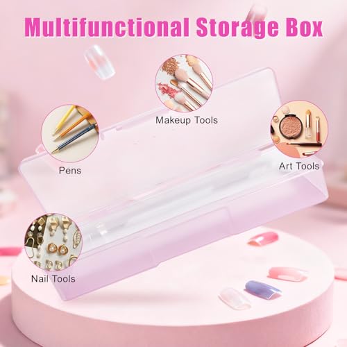 4PCS Nail Storage Manicure Tool Box, Nail Implement Box (Pink-4pcs, Small) - color: Pink-4pcs, size: Small