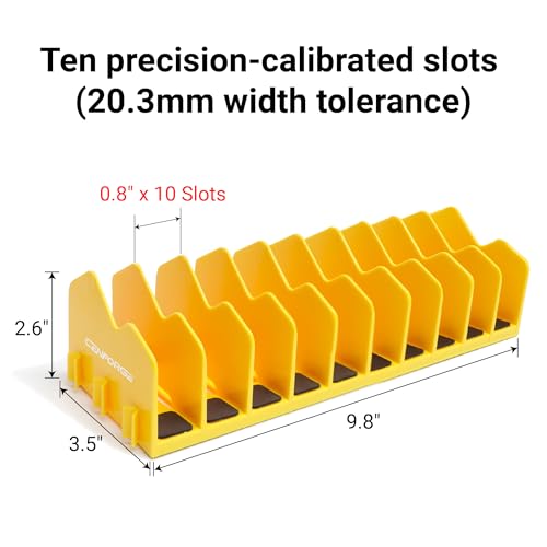 Cenfoge Plier Organizer, Plier Rack, Plier Holder and Cutter Organizer with Non-Slip Rubber Base, PlierOrganizer for Tool Box Drawer, 40 Slots, Tool Storage, Plier Rack (4 PC-Yellow) - size: 4 PC-Yellow
