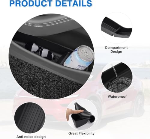 Shademax Car Door Organizer Tray for Tesla Model Y Juniper 2026 2025 / Y L - size: For Tesla Model Y Juniper 2025-2026