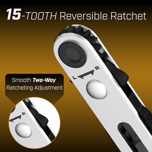 Bates- Mini Ratchet Wrench, 1/4" Magnetic 90 Degree Screwdriver, Black, Low Profile Right Angle Screwdriver for Tight Spaces - color: Black, size: 1 pcs