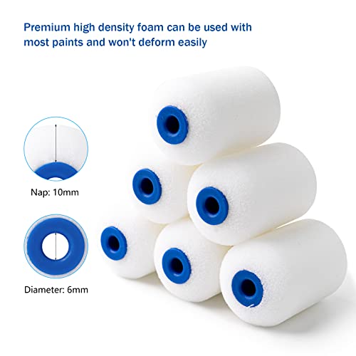 Mister Rui 2 Inch Foam Roller Kit 10-Pack for Touch-Ups