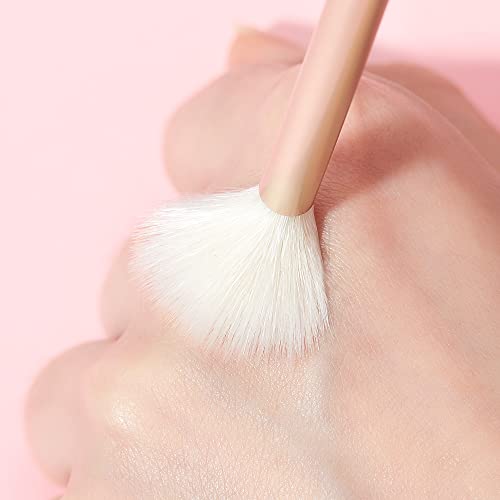 Jessup Eyeshadow Brushes Set for Blending, Eyeliner, Eyebrow 15pcs T294 - color: B-Blushing Bride