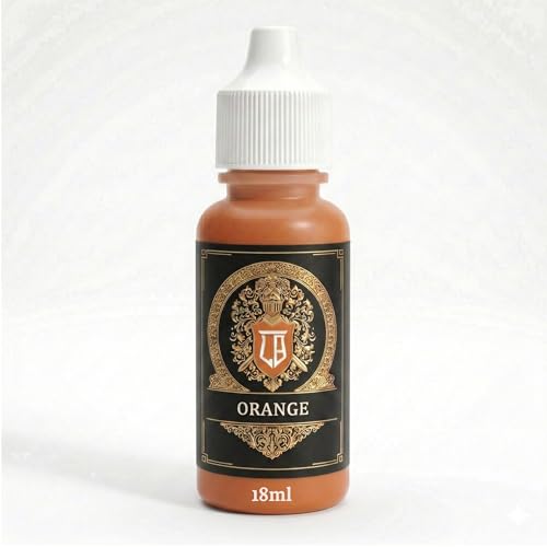 Ludus Bellum Miniature Paint Orange Color 18ml Precision Dropper Bottle - color: Orange