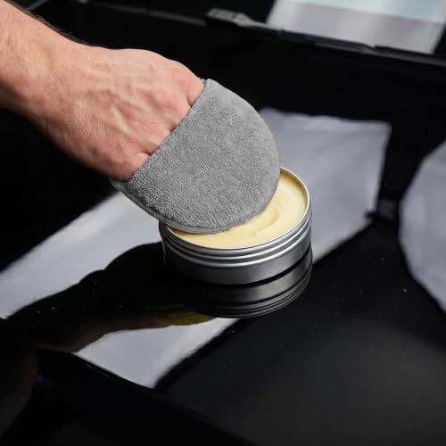 6Pcs 5-Inch Microfiber Foam Wax Applicator Pads with Finger Pocket - color: Gray, size: 6pcs