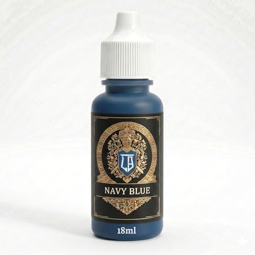 Ludus Bellum Miniature Paint Navy Blue Color 18ml Precision Dropper Bottle - color: Navy Blue