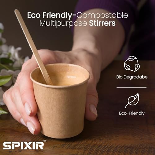 Wooden Stir Sticks, 5.5-inch Large Birchwood Stirrers, 1000 Disposable Swizzle Sticks for Coffee & Drinks - style: 5.5 Inches - Pack of 1000