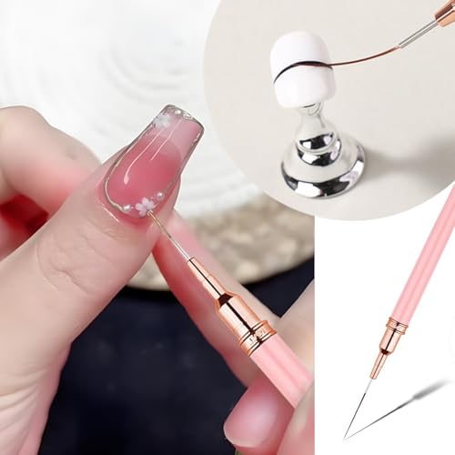 5Pcs Nail Art Liner Brushes Set for Nail Design Lines,Details,Fine Drawing - color: 2