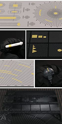DSPIAE Masking Tape Cutting Mat Double Sided Design Model Building Tools Cutting Plate - Polygonal