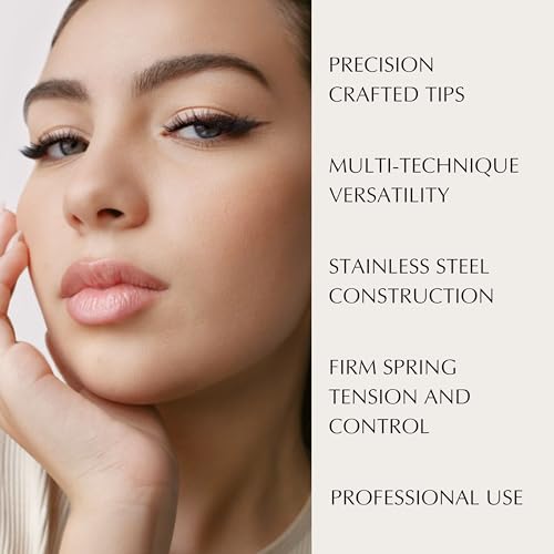 Xtreme Lashes Professional Curved S1-S Tweezer, 4.72 Inches (12 CM)