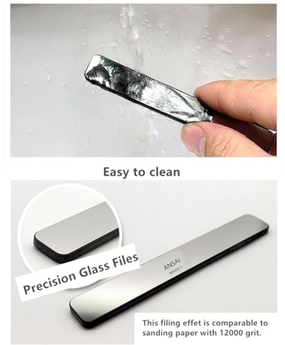ANSAI Hobby Grinding Tools Glass Polishing Files For Scale Model #8000#10000 3 pcs