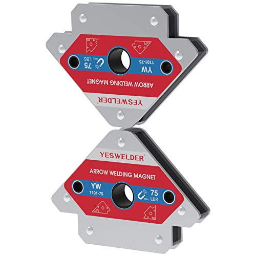 YESWELDER 75 lb Welding Magnet 2 Pc of Welding Magnet 75 lb Holding Power - size: 75lb