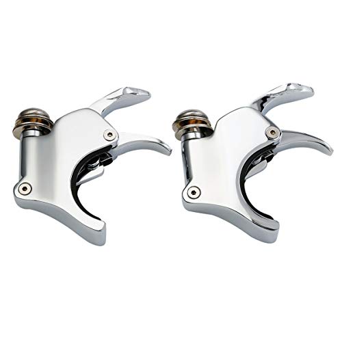 Green-L 4 Pcs Chrome 49mm Detachable Windshield Clamps Fit for Harley Dyna - color: Chrome, size: 49mm 4pcs