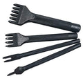 Alloy Steel 4pcs 6mm 1/2/4/6 Prong Lacing Diamond Stitching Chisel Hole Punches Tool,Sharp Pricking Iron Leather Craft Tool Sets DIY Handwork - size: 6mm